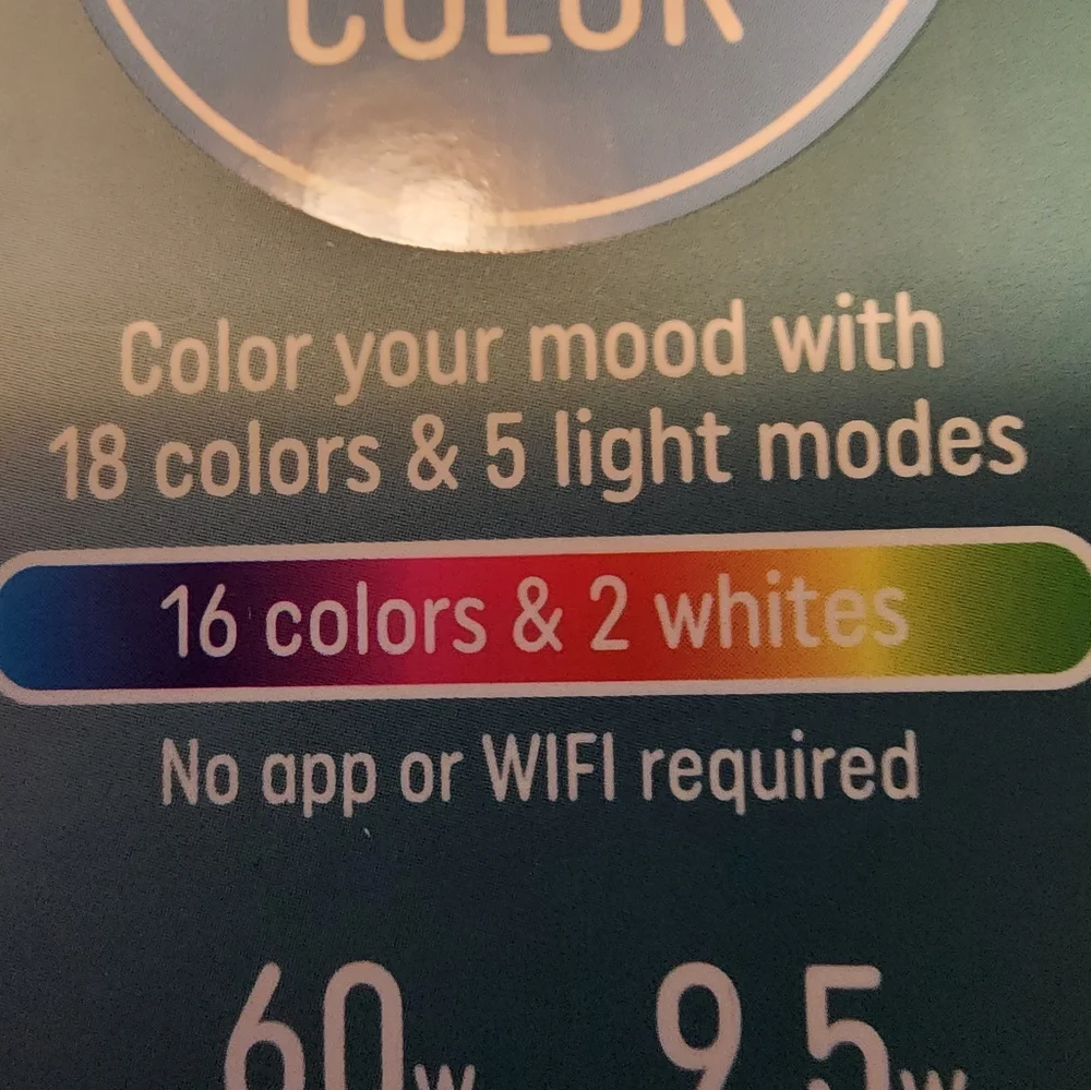 LED color light bulb GE brand
